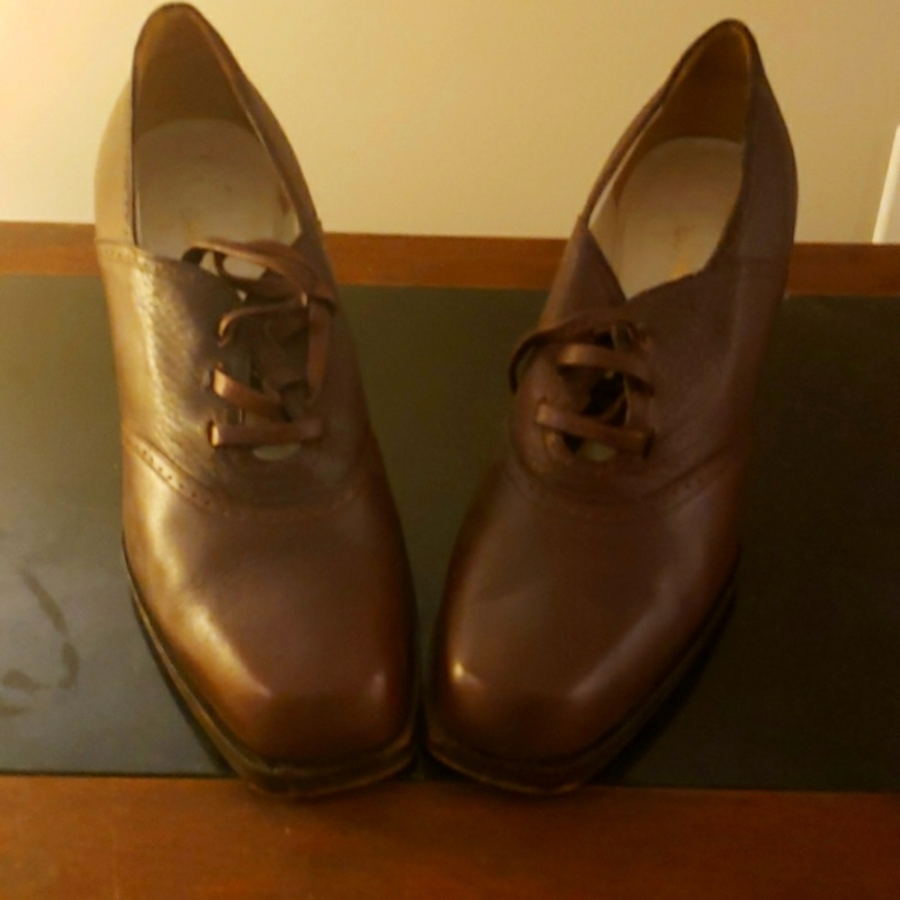 Emporia Armani Mid heel lace up